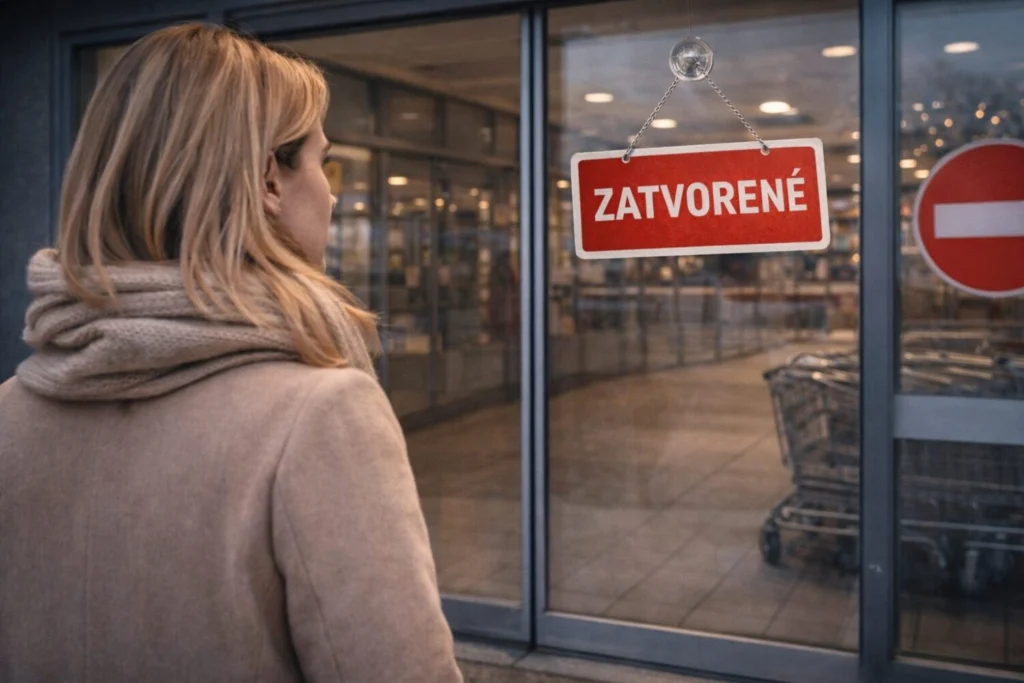 zatvorené obchody 2026