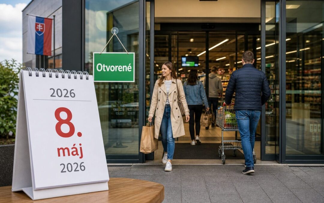 obchody 8. mája 2026