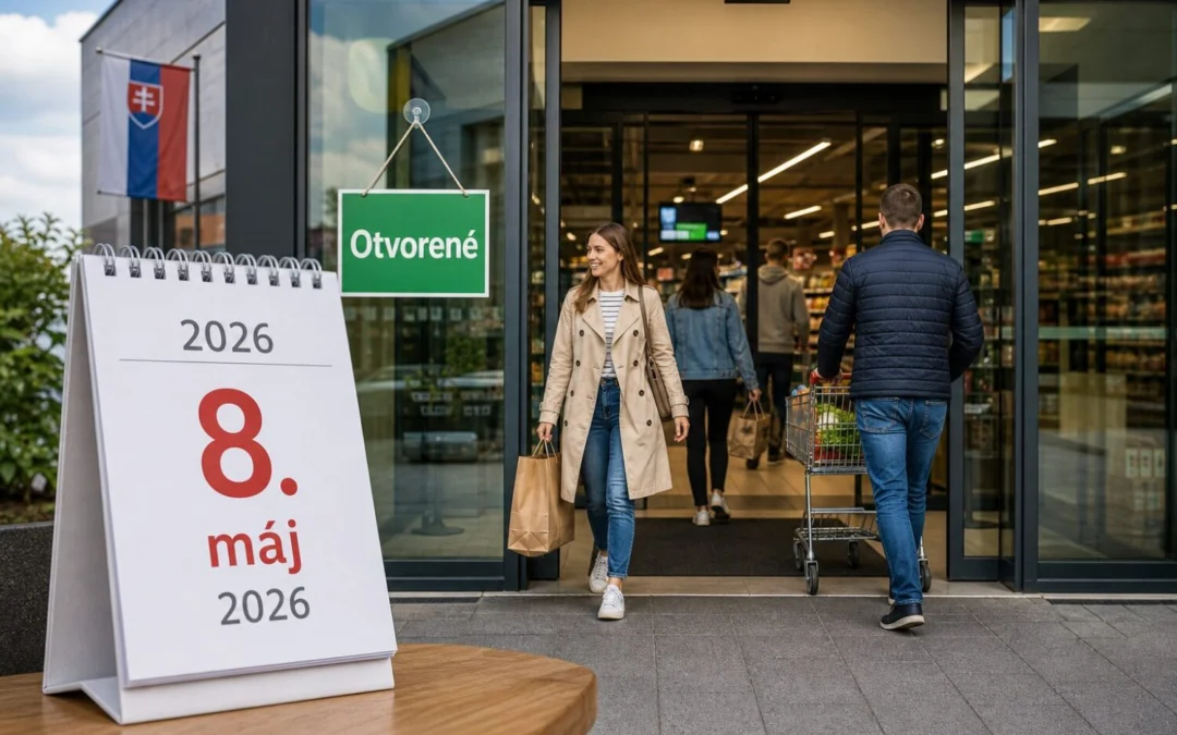 obchody 8. mája 2026