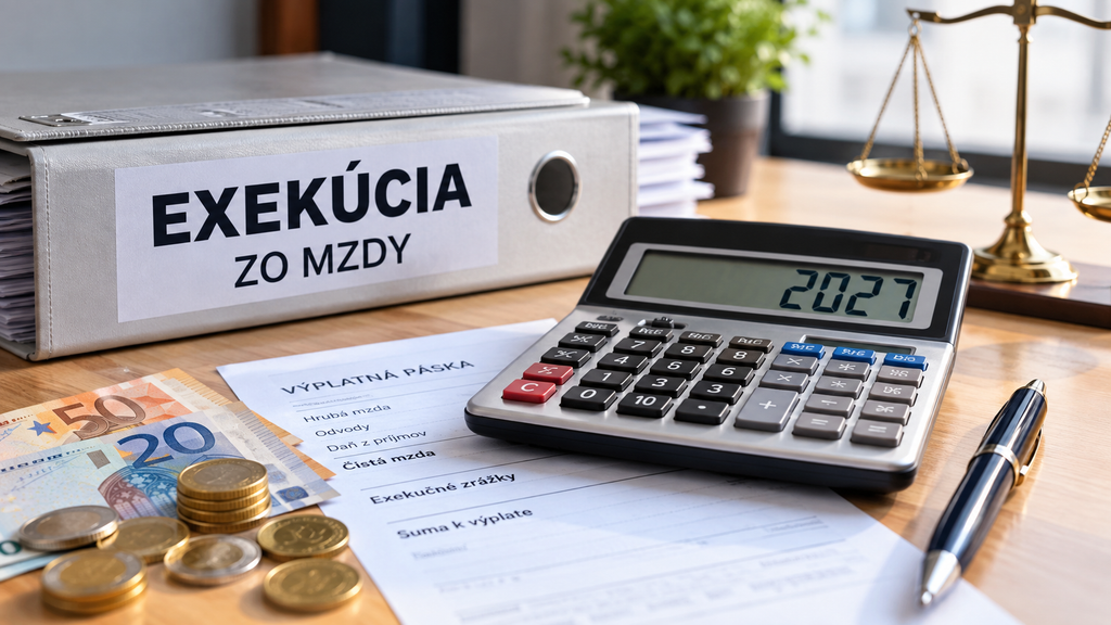 Kalkulačka exekúcie zo mzdy 2027
